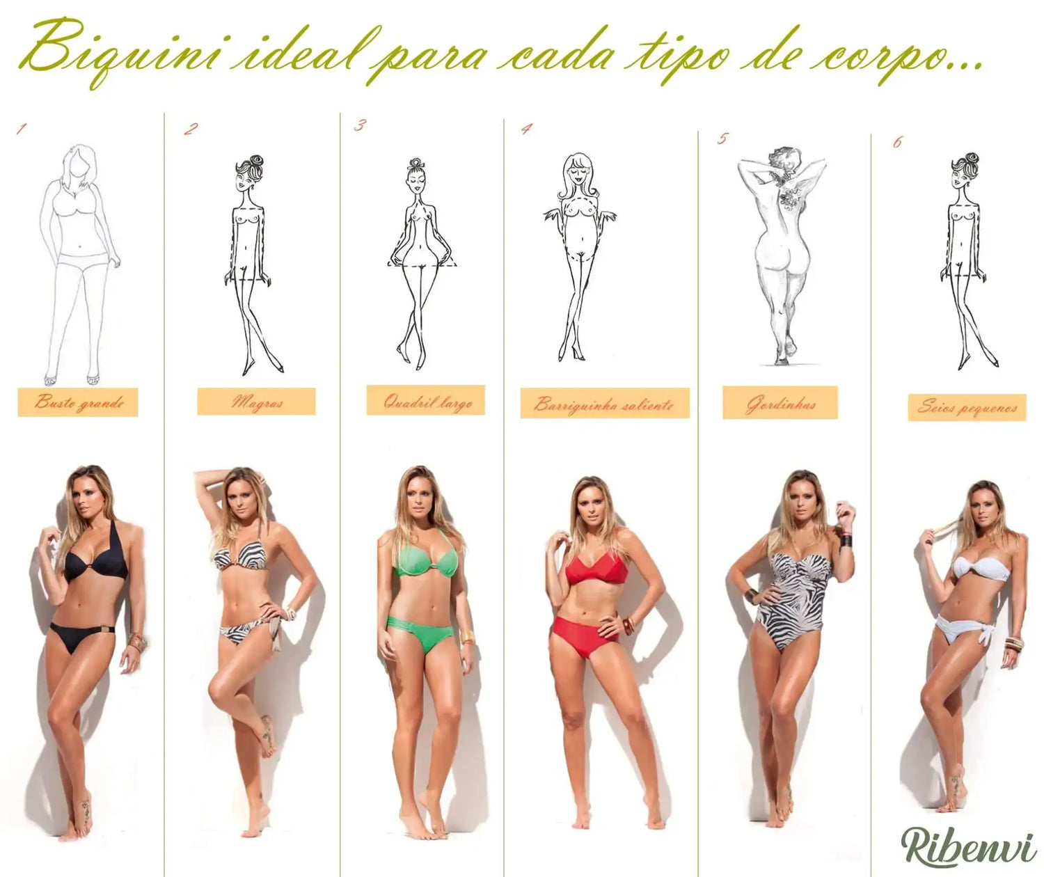 Biquíni para cada tipo de corpo: encontre seu biquíni ideal!