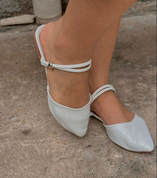 Mule Elegante Branco