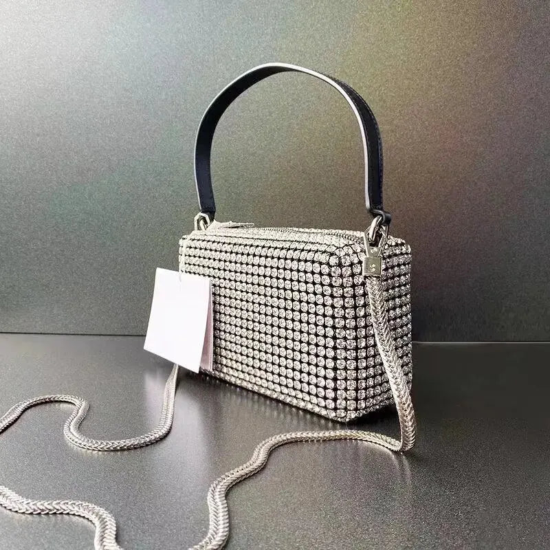 Bolsa Feminina Rilibegan com Detalhes de Diamante