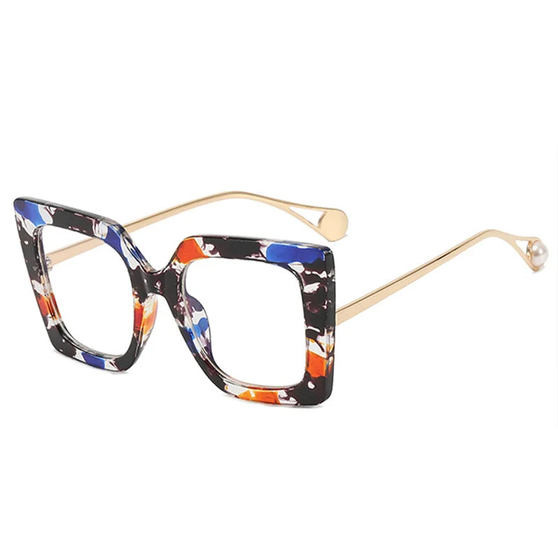 Oversized Square Sweet Vintage Fashion Glasses