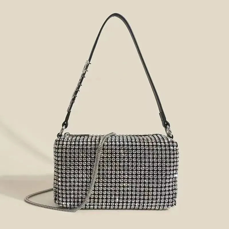 Bolsa Feminina Rilibegan com Detalhes de Diamante