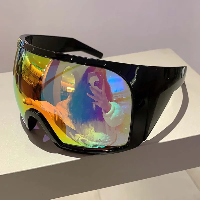 Futuristic Wrap-Around Sport Shades