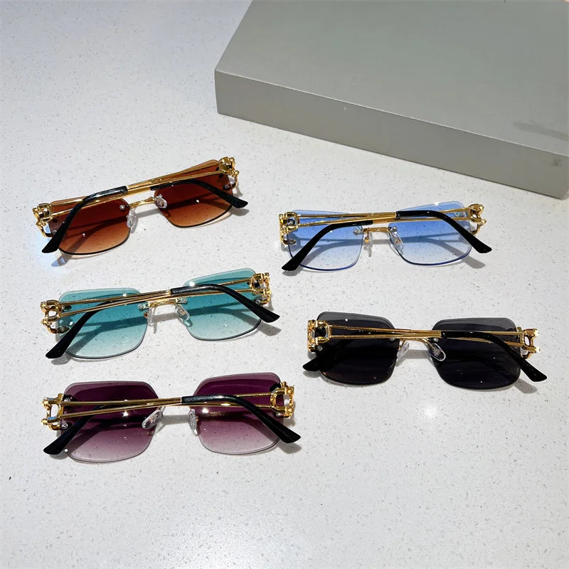 Square Rimless Gradient Lux UV400