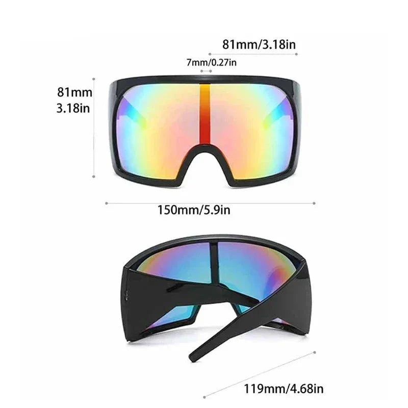 Futuristic Wrap-Around Sport Shades