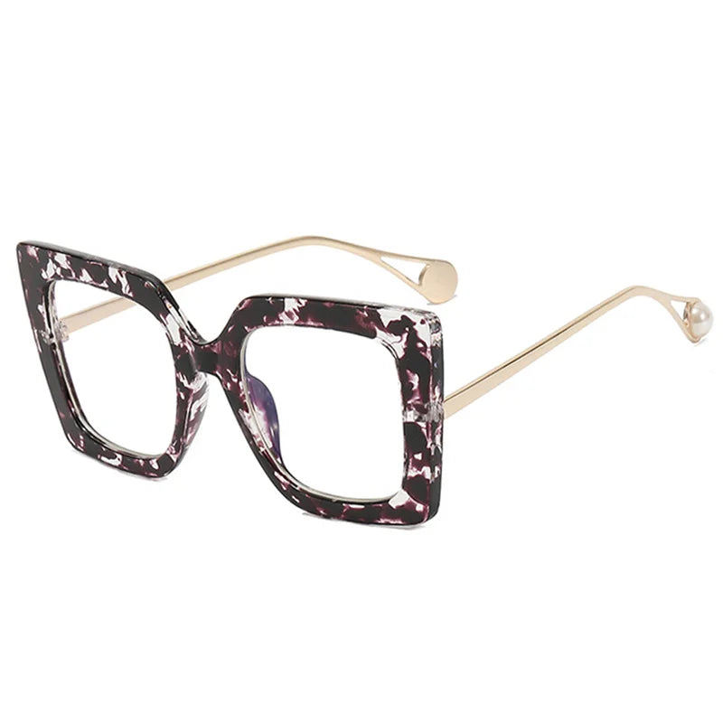 Oversized Square Sweet Vintage Fashion Glasses