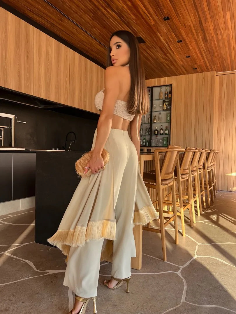 Conjunto Elegância Moderna com Franjas