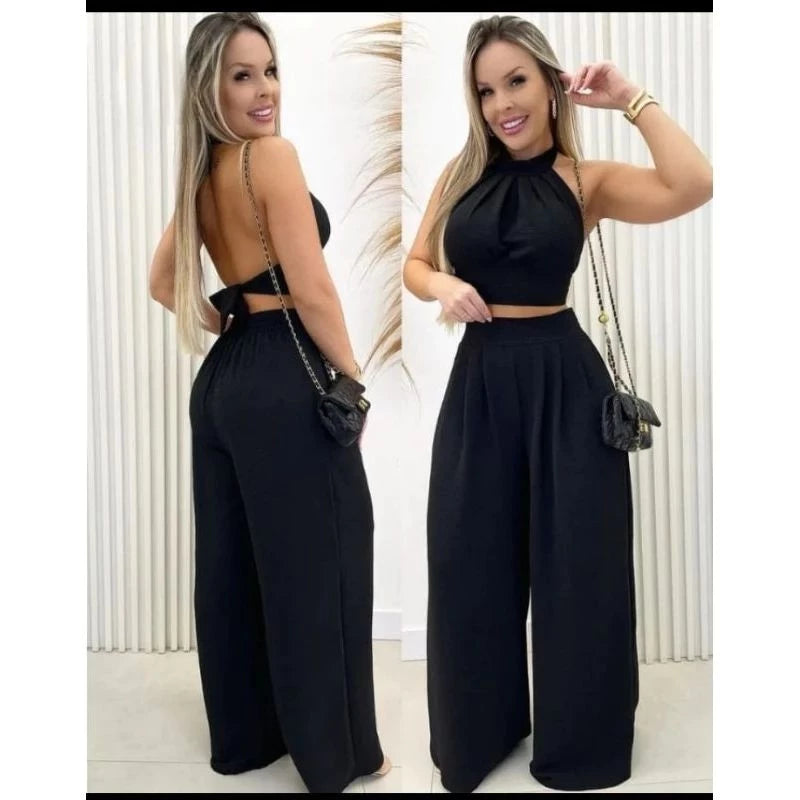 Conjunto Duna Lavinia Calça Pantalona e Blusa: Conforto, Estilo e Frescor