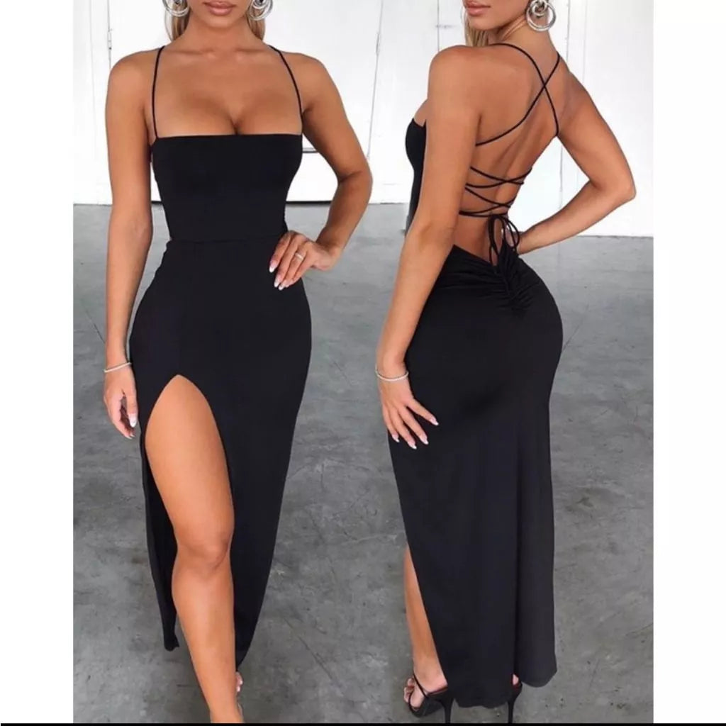 Vestido Colado Longo Suplex Empina Bumbum