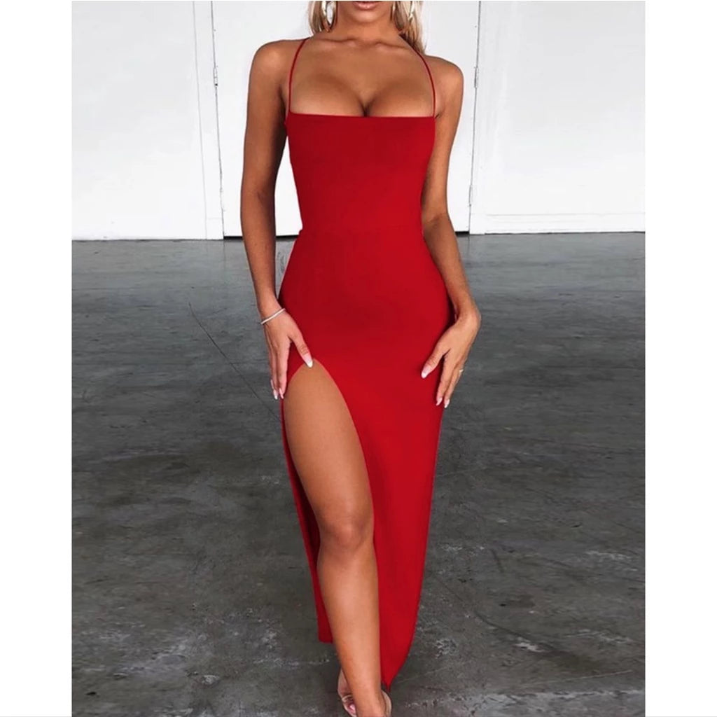 Vestido Colado Longo Suplex Empina Bumbum